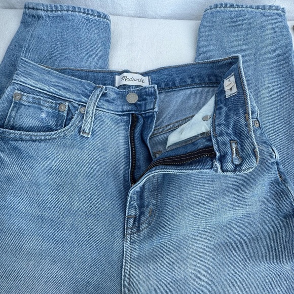Madewell Blue and Brown Jeans Classic Denim #A1 - Picture 4 of 12
